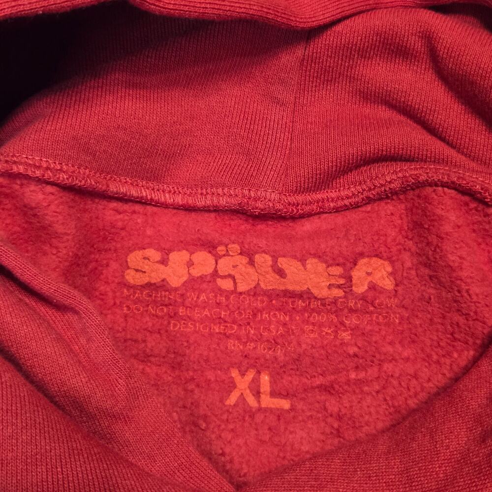 Sp5der Red Angel Number 555 Hoodie XL FW21 - Picture 7 of 14